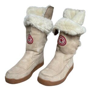 Hudson Bay HBC Olympic Canada Genuine Shearling Boots